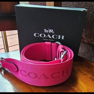 Coach Webbing Strap DRAGONFRUIT NEW